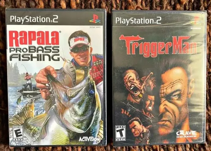 RAPALA PRO BASS FISHING e TRIGGER MAN ORIGINAIS PS2 PLAYSTATION 2 LACRADOS ACEITO OLX PAY 