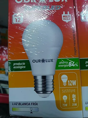 Lâmpada LED OUR LUX 12W Luz Branca Fria