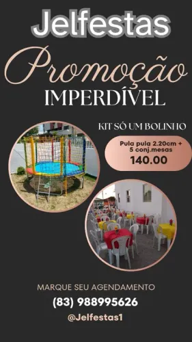 Aluguel combo pula + certo conjuntos de mesas