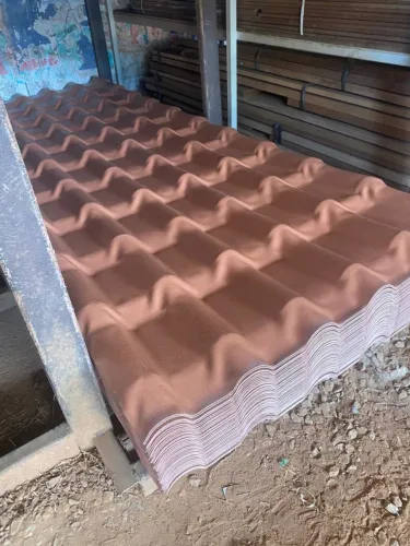 telha pvc modelo plan cor cerâmica 2,42x88  69,90 a vista  