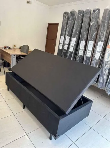 Cama Box com Baú - Espaço extra para organização!