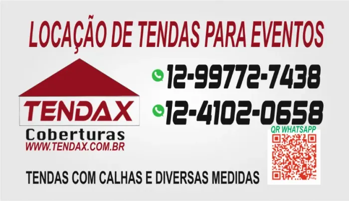 Barraca em Lona Branca ou transparente