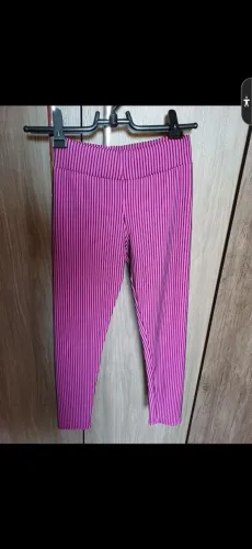 Calça Legging Infantil Listrada Rosa