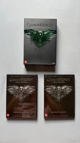 Box dvds série Game of Thrones - 4 temporada ORIGINAL