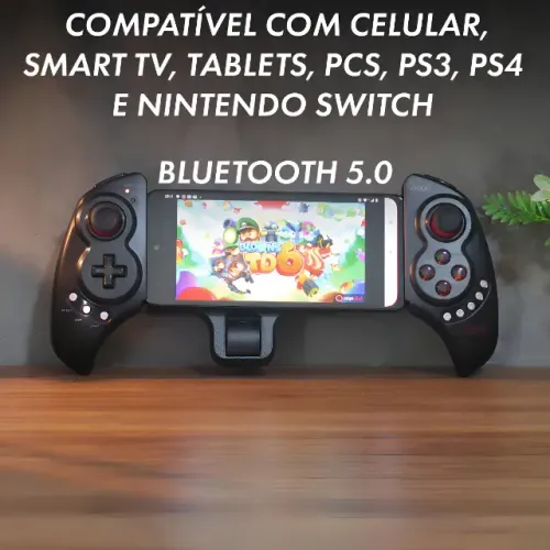 Controle de Jogos Extensivel Bluetooth 4.0, Ipega PG-9023S - Loja Natan Informartic