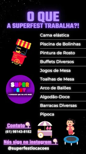 Buffets e barracas diversas