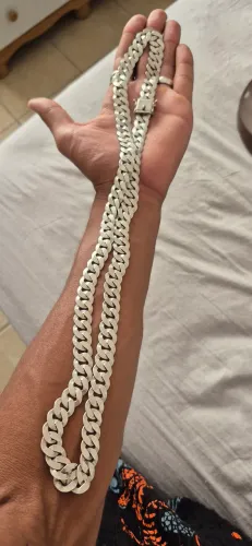 Prata 925 maciça 80cm 13mm