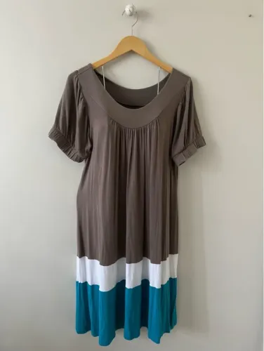 vestido midi malha tamanho g com manga