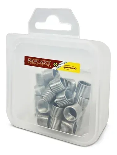Kit Inserto Rosca Postiça Aço Inox M6 X 1 Rocast