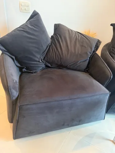 Poltrona Confortável preta Dunelli