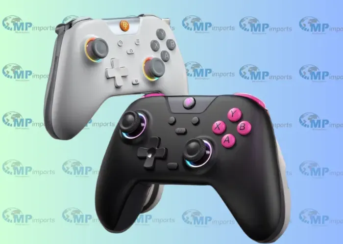 Loja MP Imports: Controle de jogo multiplataforma EasySMX® X05 com joysticks de efeito Hal
