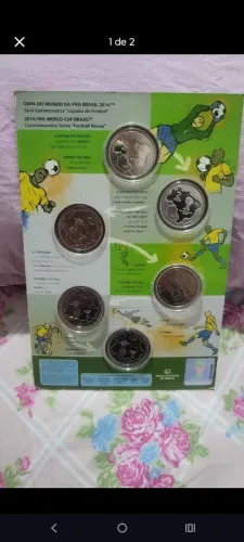 Coleção Rara: Moedas Comemorativas Copa do Mundo da FIFA Brasil 2014