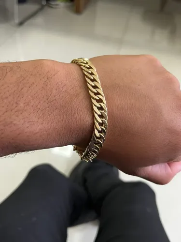 Pulseira Grumet Dupla Ouro18k (750) 