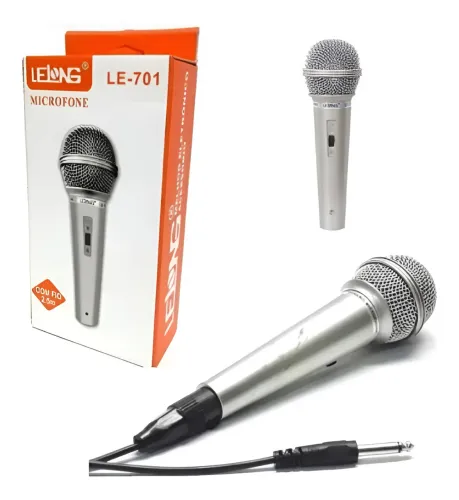 Microfone Locutor Le-701 Micro Fone P10 Micro Profissional 