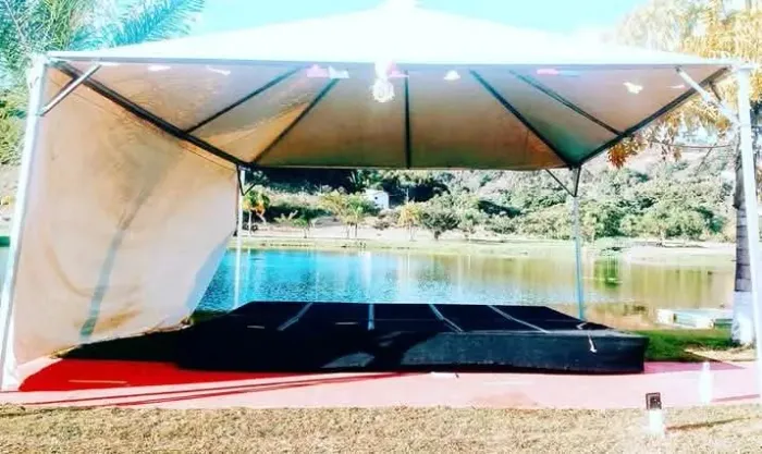 Aluguel de tenda para eventos ao ar livre tamanho 5x5