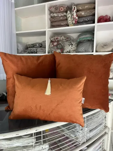 Kit de almofada 45x45 e 30x45 aveludado