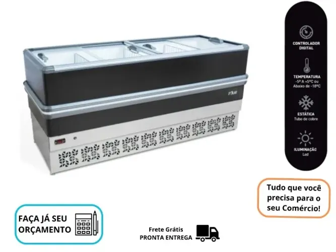 Ilha de Congelados 2M Polar Degelo Automático