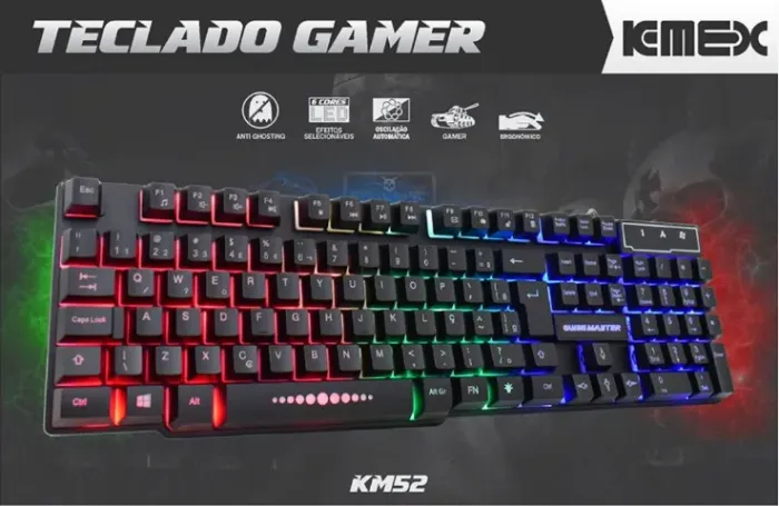 Teclado Gamer Anti-ghosting Km52 Kmex *ENTREGA GRÁTIS*