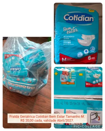 Fralda Geriátrica Bem Estar Cotidian tamanho M