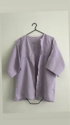 Kimono bordado tamanho M Linho