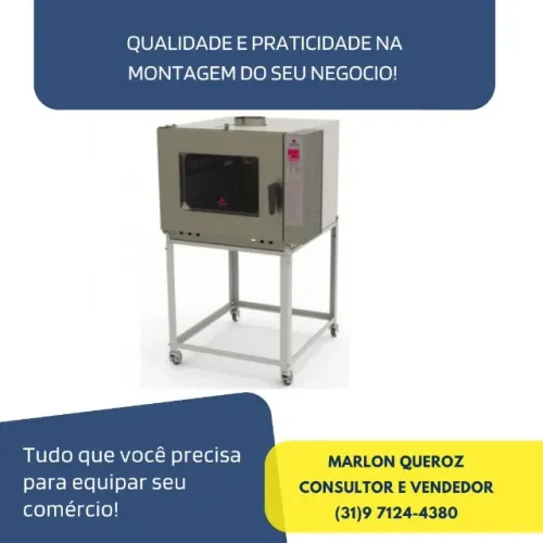 Forno Turbo 5 Esteiras a Gás Progas