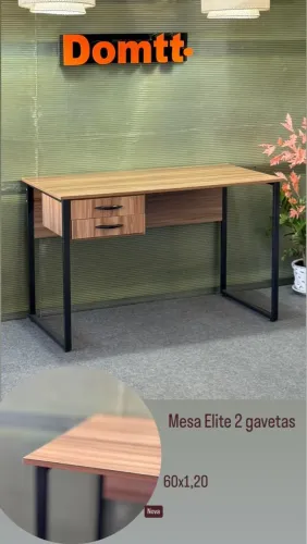 Mesa para Escritório 60x1,2 Indust  - Nova Em até 6x sem juros 
