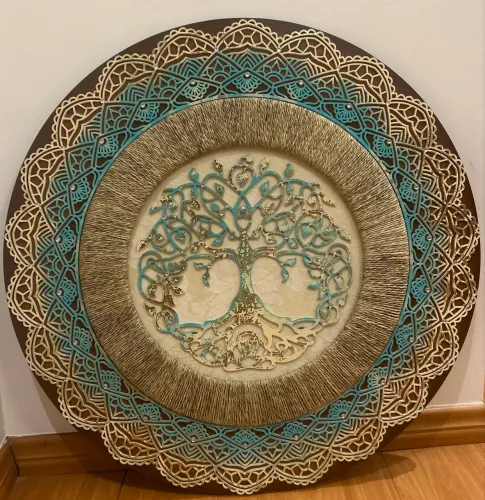 Quadro mandala Árvore da Vida