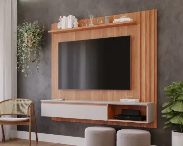 Painel Panamá para TV de até 55" 100% MDF