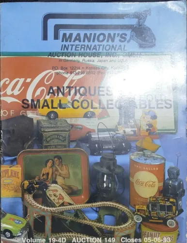 catálogo de leilão da Manion's International Auction House, Inc., especializada em leilões
