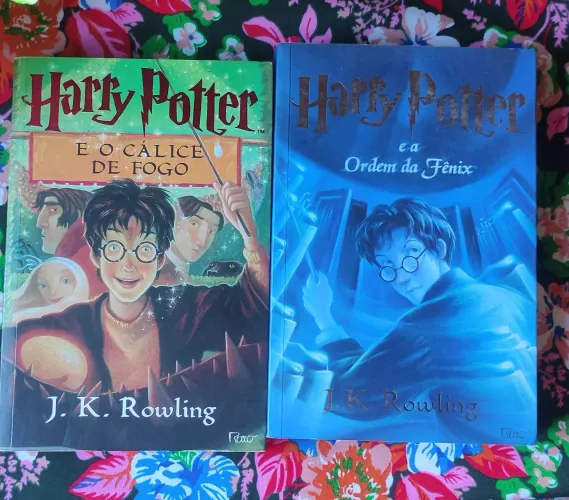 Livros Harry Potter e o Cálice de fogo, Harry Potter e a Ordem da Fênix vendidos separados
