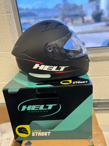 CAPACETE HELT POLAR PRETO FOSCO