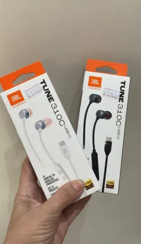 Fone de Ouvido JBL Tune 310C Intra-auricular - Som Poderoso e Conforto - Loja Coimbra