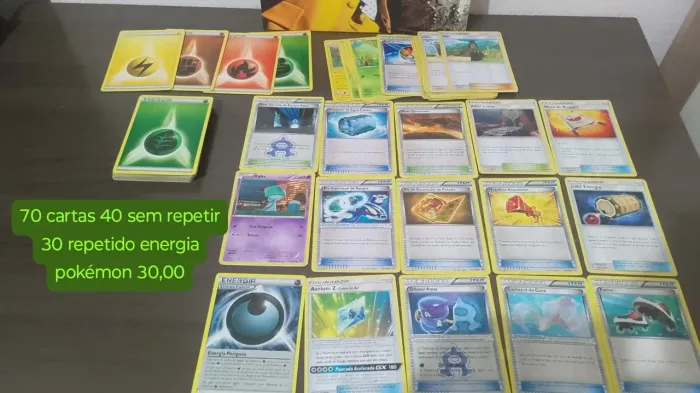 Cartas  Pokémon - 70 carta