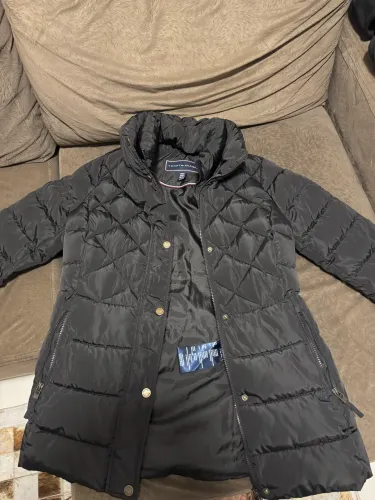 jaqueta acolchoada preta Tommy Hilfiger