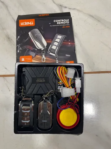 Alarme e controle remoto (partida longa distância)