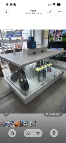 Vendo balcão expositor de vidro!!!