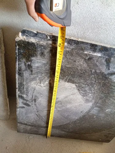 3 peças bancada granito preto