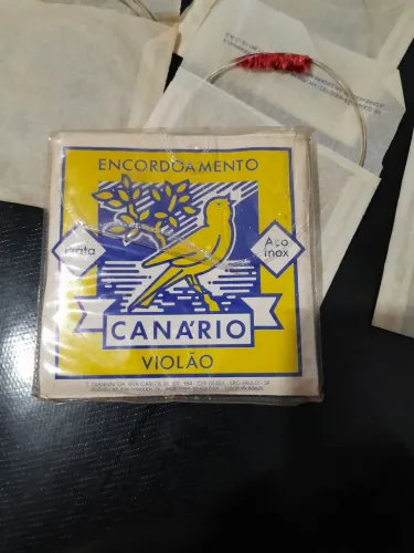 Encordoamento Giannini Canário Violão Aço (Junho/1984) - Vintage / Raridade de Coleção