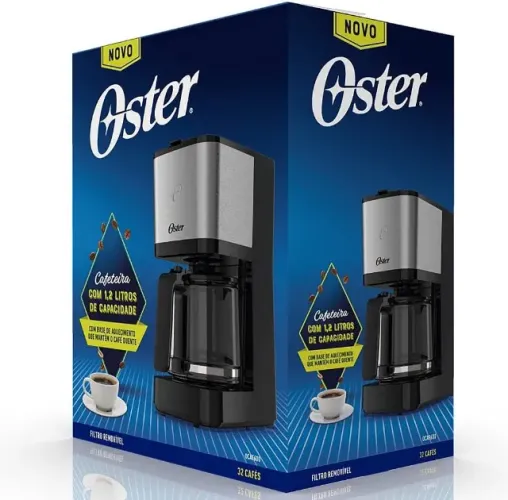 Cafeiteira NOVA Oester Inox 1,2L 110v, 750w, LACRADA OCAF600