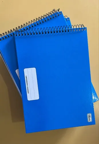 Caderno Cartografia e Desenho Pepper Azul 80 folhas - 1 un