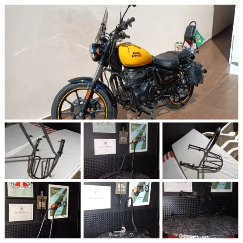 Um baita SISSYBAR para Meteor 350, encosto, acessório.