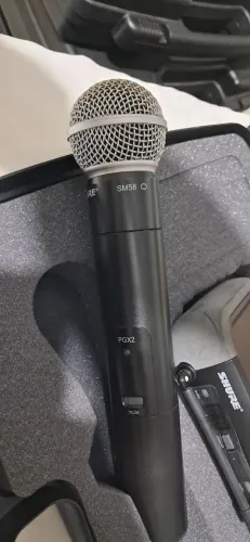 Sm58 + pgx wireless sem fio de mão shure