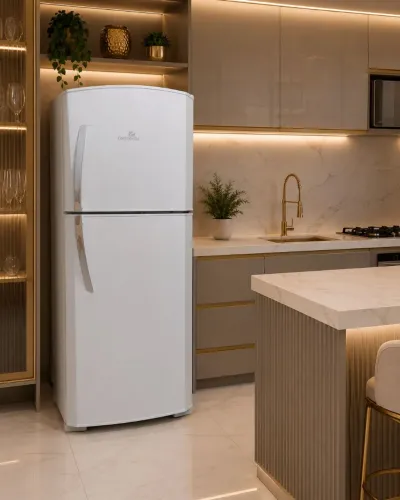 Geladeira Funcionando - Duplex Continental 419 L- 1,85m de altura