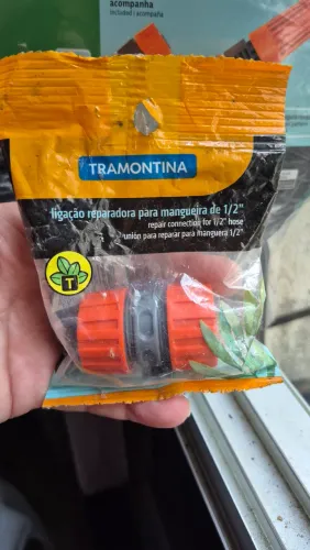 LIGAÇÃO REPARADORA PARA MANGUEIRA DE ½ TRAMONTINA