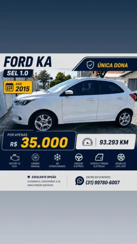 Ford KA 1.0 SEL Tivct Flex 5P 2015