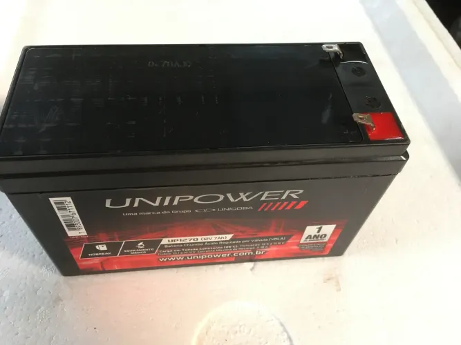 Bateria 12volts 7amperes unipower