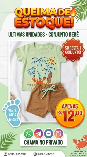 Conjunto bebê menino