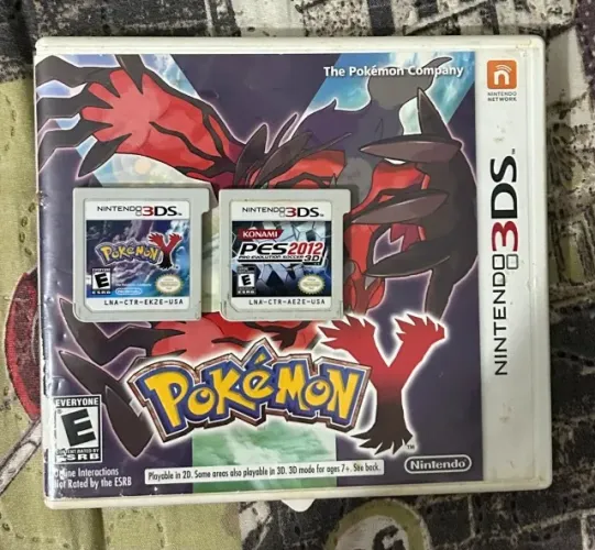 Pokemon Y 3DS + Pes2012 (com Caixa) - Original