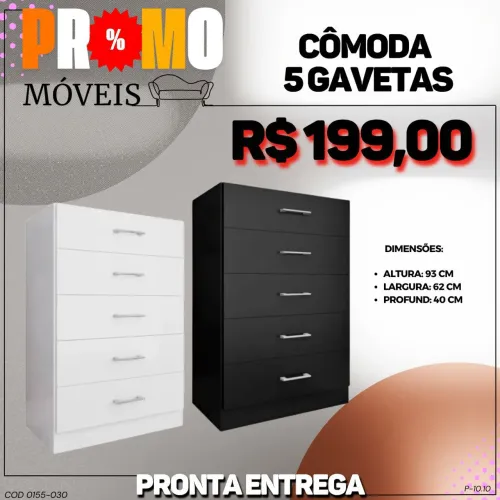 Cômoda 5 gavetas