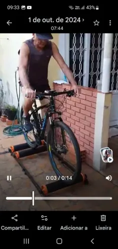 Rolo de treino para bike